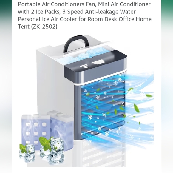 Other - Portable Mini Air Conditioner with Ice Packs